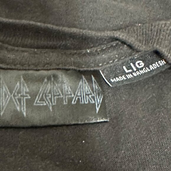 Def Leppard 2021 Licensed Black Cotton Unisex T-Shirt Size L Grunge Streetwear - Picture 3 of 10